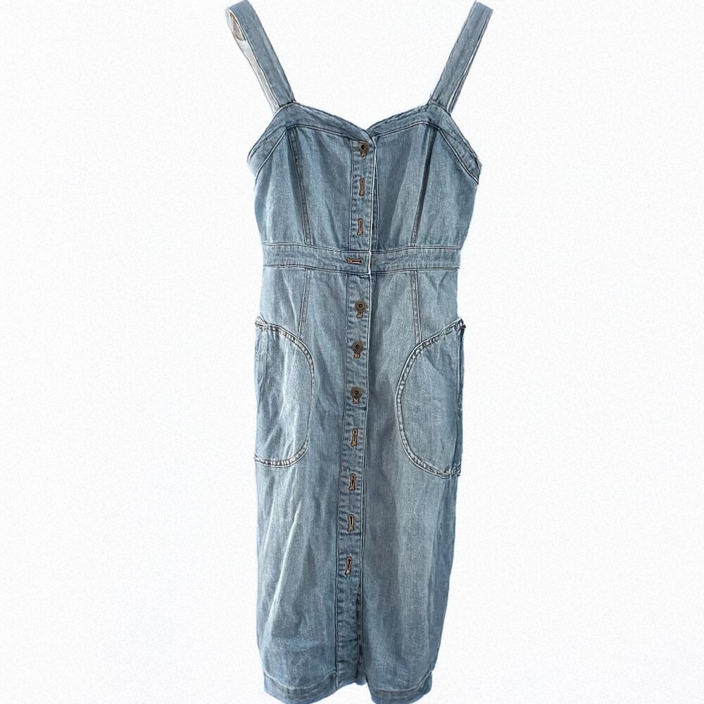 Pilcro Buttondown Denim Dress